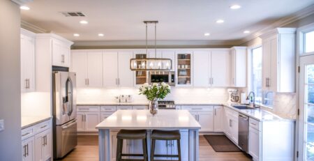Aluminum kitchen cabinets
